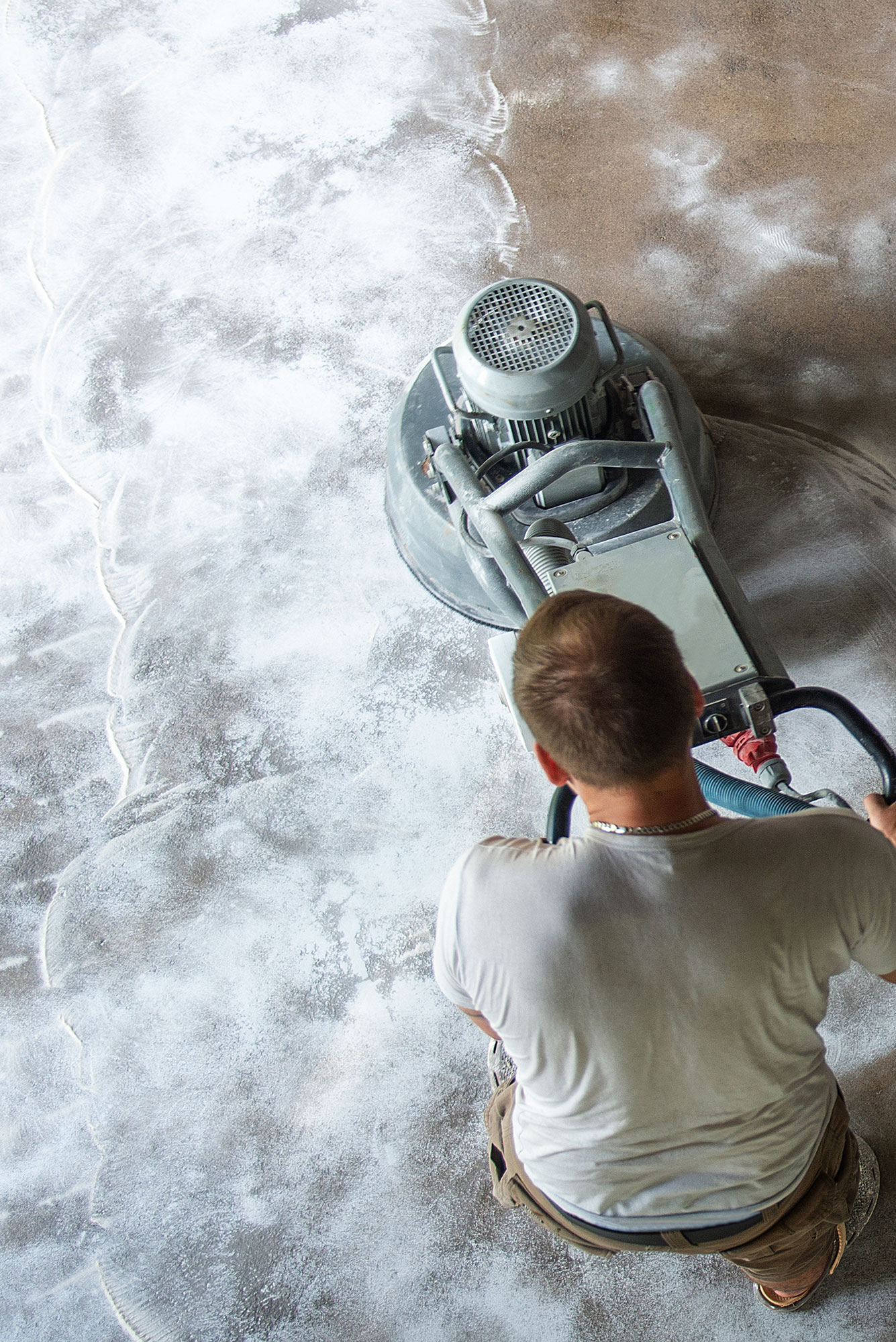 Detail of epoxy application process