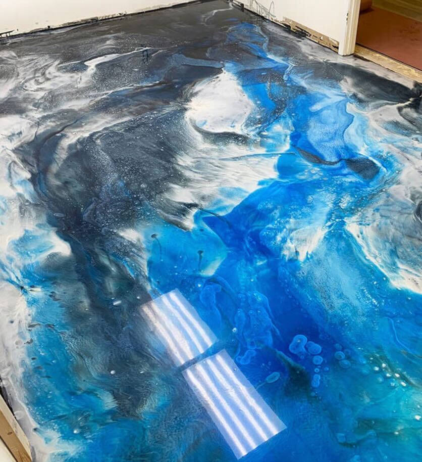 Stunning epoxy flooring result